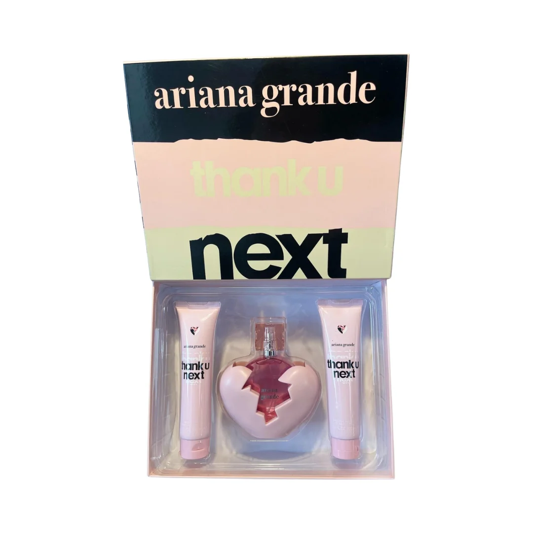 ArianaGrande_PyC_ThankUNext-1 Ariana Grande 'Thank U Next' - Kit Perfume + Cremas Corporales (3pz)