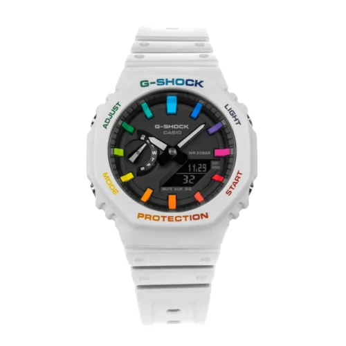 CASIO_G-Shock_BcoColores-5.1 CASIO G-SHOCK GA-2100 Series Blanco Arcoiris