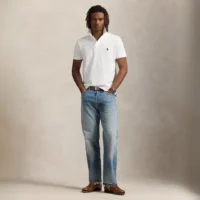 Ralph Lauren Playera Tipo Polo Iconic Mesh - Corte Custom Slim Original