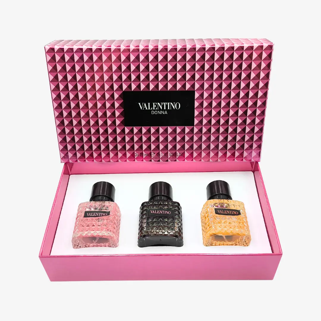 Valentino_Set_Donna_Pink-1 Valentino DONNA Roma Pink - Set 3x30ml