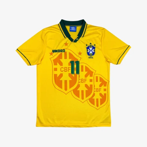 Brasil Mundial 1994 Bebeto #7 - Jersey Fut Retro Manga Corta
