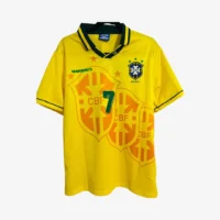 Brasil Mundial 1994 Bebeto #7 - Jersey Fut Retro Manga Corta