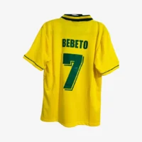 Brasil Mundial 1994 Bebeto #7 - Jersey Fut Retro Manga Corta