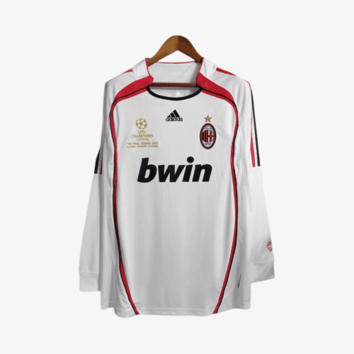 AC Milan 2007 - Jersey Fut Retro Final Champions Manga Larga