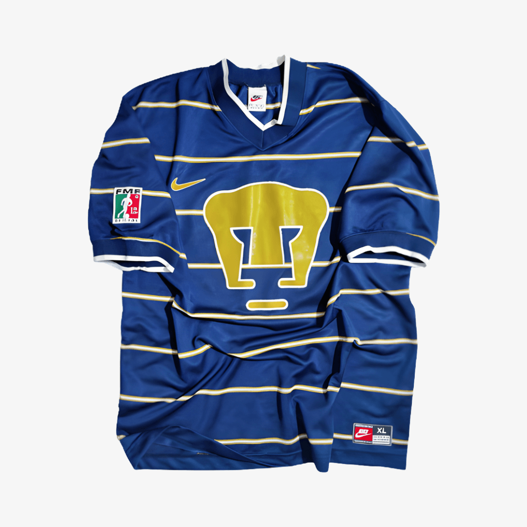 JerseyRetro_PUM97-1 PUMAS 1997 Campos #1 - Jersey Fut Retro Manga Corta