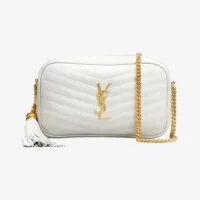 YvesSaintLaurent_Bolsa_CrossbodyBca-1 Yves Saint Laurent Bolsa Mini Crossbody - Blanca Acolchada