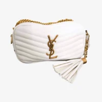 YvesSaintLaurent_Bolsa_CrossbodyBca-2 Yves Saint Laurent Bolsa Mini Crossbody - Blanca Acolchada