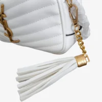 YvesSaintLaurent_Bolsa_CrossbodyBca-4 Yves Saint Laurent Bolsa Mini Crossbody - Blanca Acolchada