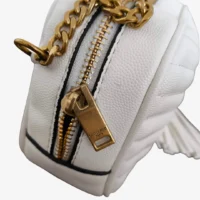 YvesSaintLaurent_Bolsa_CrossbodyBca-5 Yves Saint Laurent Bolsa Mini Crossbody - Blanca Acolchada