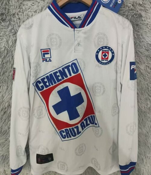2e8aa450-5dec-4726-b82c-f566f62b802a Jersey retro Cruz Azul 1999-00 Fila – Visitante Manga Larga