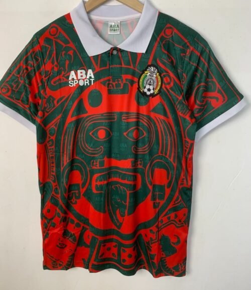 fb656f6e-ba50-4a5f-b8ca-cdd4dd958b70 Jersey Retro México 1998 ABA Sport Calendario Azteca – Edición Leyenda Francia 98 color roja