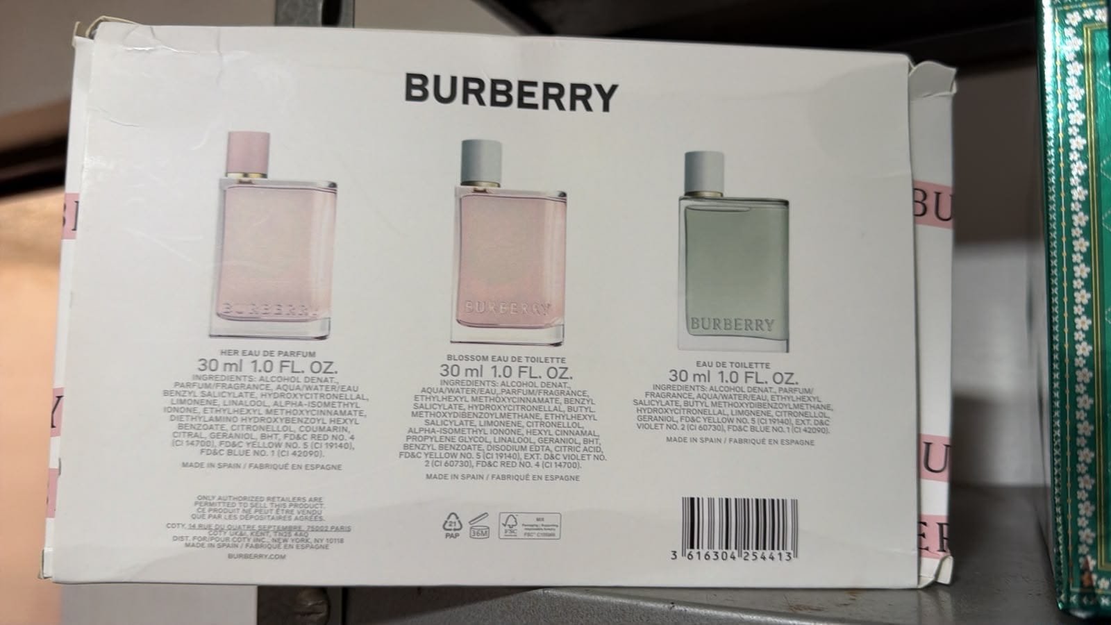 Set Burberry Her 3x30ml Mujer - Her EDP + Blossom EDT + Eau de Toilette |
